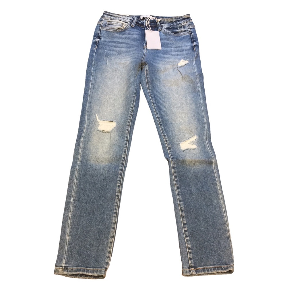 0564 Vervet Amber Midrise Skinny Blue Jean Sz 27
